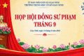 TRƯỜNG THCS GIAO NINH – HỌP HỘI ĐỒNG SƯ PHẠM THÁNG 9 NĂM HỌC 2026 – 2027
