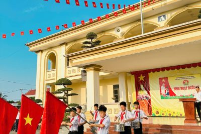 TRƯỜNG THCS GIAO NINH: RỘN RÀNG TUẦN HỌC ĐẦU TIÊN – KHÍ THẾ MỚI, QUYẾT TÂM MỚI