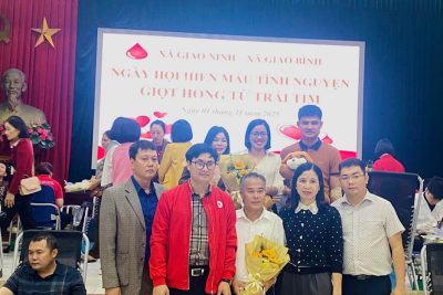TRƯỜNG THCS GIAO PHONG THAM GIA “NGÀY HỘI HIẾN MÁU TÌNH NGUYỆN – GIỌT HỒNG TỪ TRÁI TIM” NĂM 2025