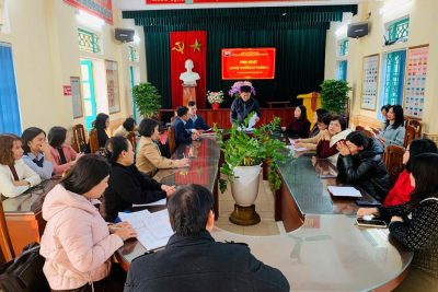 CHI BỘ TRƯỜNG THCS GIAO PHONG TỔ CHỨC SINH HOẠT THƯỜNG KÌ THÁNG 02/2026