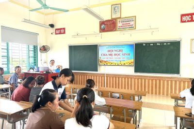 TRƯỜNG THCS GIAO PHONG TỔ CHỨC HỘI NGHỊ CHA MẸ HỌC SINH LẦN THỨ NHẤT NĂM HỌC 2025 – 2026