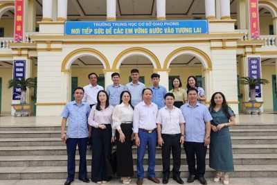 TRƯỜNG THCS GIAO PHONG VINH DỰ ĐÓN ĐOÀN CÔNG TÁC TỪ HỌC VIỆN CHÍNH TRỊ QUỐC GIA HỒ CHÍ MINH
